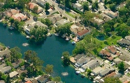 Properties along the lake in Lake Forest, CA
